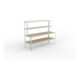 Meta Packtisch SPEED-RACK 1970 x 2500 x 800mm verzinkt mit Ablage Spanplatten natur