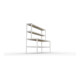 Meta Packtisch SPEED-RACK 1970 x 2500 x 800mm verzinkt mit Ablage Spanplatten natur