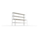 Meta Packtisch SPEED-RACK 1970 x 2500 x 800mm verzinkt mit Ablage Spanplatten natur