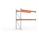 Meta Palettenregal Anbaumodul Multipal 2700 x 2785 x 1100 mm bis 1000 Kg + Palette verzinkt / rotorange 3 Ebenen