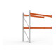 Meta Palettenregal Anbaumodul Multipal 2700 x 2785 x 1100 mm bis 1000 Kg + Palette verzinkt / rotorange 3 Ebenen
