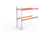 Meta Palettenregal Anbaumodul Multipal 2700 x 2785 x 1100 mm bis 500 Kg + Palette verzinkt / rotorange 3 Ebenen