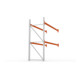 Meta Palettenregal Anbaumodul Multipal 2700 x 2785 x 1100 mm bis 500 Kg + Palette verzinkt / rotorange 3 Ebenen