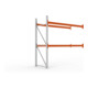 Meta Palettenregal Anbaumodul Multipal 2700 x 2785 x 1100 mm bis 800 Kg + Palette verzinkt / rotorange 3 Ebenen