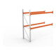 Meta Palettenregal Anbaumodul Multipal 2700 x 2785 x 1100 mm bis 800 Kg + Palette verzinkt / rotorange 3 Ebenen