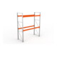 Meta Palettenregal MULTIPAL 3300 x 2700 x 1100 mm verzinkt rotorange 3 Ebenen