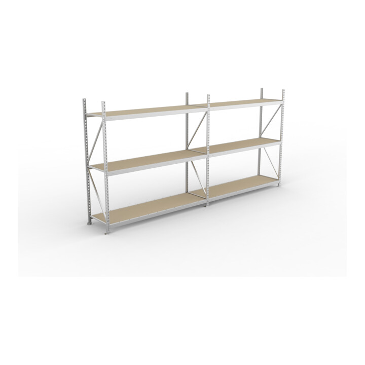META Regal MINI-RACK 2200 x 3758 x 650 mm verzinkt mit 6 Spanplattenböden