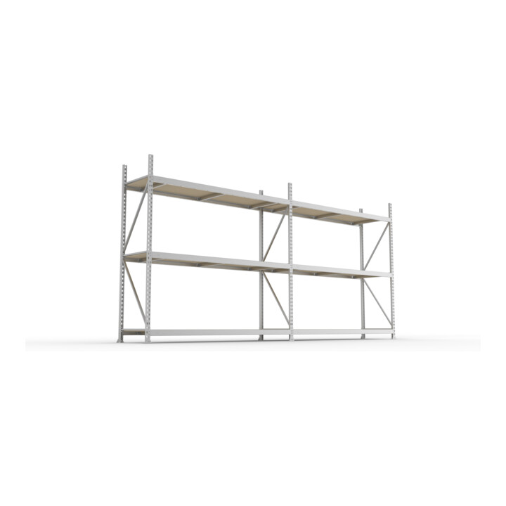 META Regal MINI-RACK 2200 x 3758 x 650 mm verzinkt mit 6 Spanplattenböden
