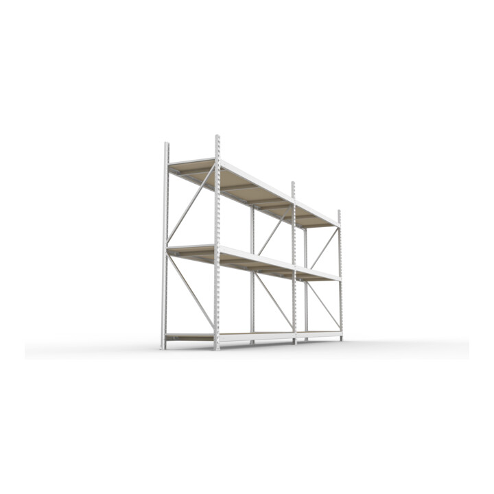 META Regal MINI-RACK 2200 x 3758 x 650 mm verzinkt mit 6 Spanplattenböden