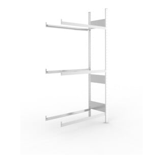 Meta Reifen-Anbauregal S3 CLIP 2000 x 1000 x 400 mm verzinkt 3 Ebenen 150 kg Fachlast