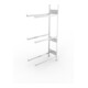 META S3 CLIP Reifenregal 2000x1000x400 mm, Anbauregal, mit 3 Reifenebenen, 150 Kg Fachlast, verzinkt
