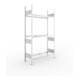 META S3 CLIP Reifenregal 2000x1150x400 mm, Grundregal, mit 3 Reifenebenen, 150 Kg Fachlast, verzinkt