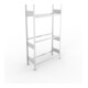 META S3 CLIP Reifenregal 2000x1150x400 mm, Grundregal, mit 3 Reifenebenen, 150 Kg Fachlast, verzinkt