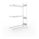 META S3 CLIP Reifenregal 2000x1300x400 mm, Anbauregal, mit 3 Reifenebenen, 150 Kg Fachlast, verzinkt