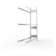 META S3 CLIP Reifenregal 2000x1300x400 mm, Anbauregal, mit 3 Reifenebenen, 150 Kg Fachlast, verzinkt