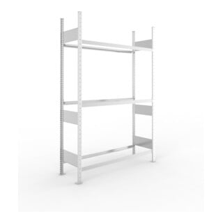 META S3 CLIP Reifenregal 2000x1300x400 mm, Grundregal, mit 3 Reifenebenen, 150 Kg Fachlast, verzinkt