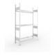 META S3 CLIP Reifenregal 2000x1300x400 mm, Grundregal, mit 3 Reifenebenen, 150 Kg Fachlast, verzinkt