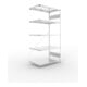 META S3 CLIP150 Anbauregal 2000x1000x600 mm in verzinkt mit 5 Böden, 150 kg Traglast je Boden
