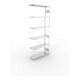 META S3 CLIP150 Anbauregal 2500x1000x300 mm in verzinkt mit 6 Böden, 150 kg Traglast je Boden