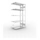 META S3 CLIP150 Doppelregal 2000x1000x(300+300) mm, Anbauregal, 2 x 5 Böden, 150 Kg Fachlast, verzinkt
