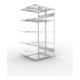 META S3 CLIP150 Doppelregal 2000x1000x(500+500) mm, Anbauregal, 2 x 5 Böden, 150 Kg Fachlast, verzinkt