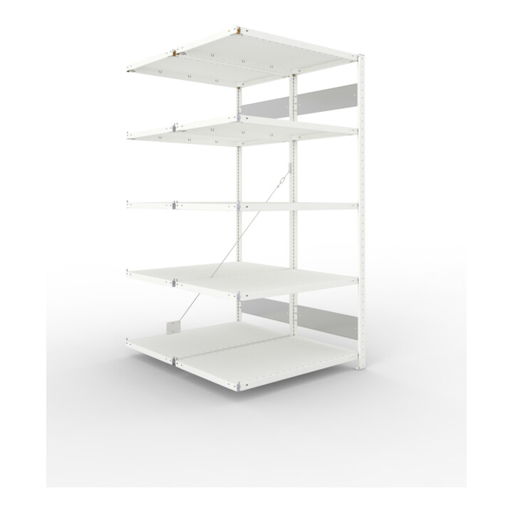 Set META-Regalbau GmbH& Co. KG S3 CLIP 150 DAR 2000 x 1000 x 600 RAL 7035...
