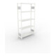 META S3 CLIP150 Fachbodenregal 2000x1000x300 mm, Anbauregal mit 5 Fachböden, beidseitige Bedienung, lichtgrau