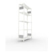 META S3 CLIP150 Fachbodenregal 2000x1000x300 mm, Anbauregal mit 5 Fachböden, beidseitige Bedienung, lichtgrau