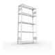 META S3 CLIP150 Fachbodenregal 2000x1000x300 mm, mit 5 Fachböden, beidseitige Bedienung, verzinkt