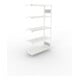 META S3 CLIP150 Fachbodenregal 2000x1000x400 mm, Anbauregal mit 5 Fachböden, beidseitige Bedienung, lichtgrau