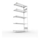 META S3 CLIP150 Fachbodenregal 2000x1000x400 mm, Anbauregal mit 5 Fachböden, beidseitige Bedienung, verzinkt