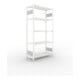 META S3 CLIP150 Fachbodenregal 2000x1000x400 mm, mit 5 Fachböden, beidseitige Bedienung, lichtgrau