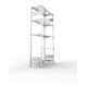 META S3 CLIP150 Fachbodenregal 2000x1000x400 mm, mit 5 Fachböden, beidseitige Bedienung, verzinkt