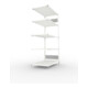 META S3 CLIP150 Fachbodenregal 2000x1000x600 mm, Anbauregal mit 5 Fachböden, beidseitige Bedienung, lichtgrau