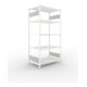 META S3 CLIP150 Fachbodenregal 2000x1000x600 mm, mit 5 Fachböden, beidseitige Bedienung, lichtgrau