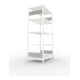 META S3 CLIP150 Fachbodenregal 2000x1000x600 mm, mit 5 Fachböden, beidseitige Bedienung, lichtgrau