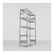 META S3 CLIP150 Fachbodenregal 2000x1300x400 mm (HxBxT), mit 5 Fachböden, 150 Kg Fachlast, verzinkt