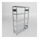 META S3 CLIP150 Fachbodenregal 2000x1300x400 mm (HxBxT), mit 5 Fachböden, 150 Kg Fachlast, verzinkt