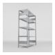 META S3 CLIP150 Fachbodenregal 2000x1300x500 mm (HxBxT), mit 5 Fachböden, 150 Kg Fachlast, verzinkt