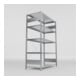 META S3 CLIP150 Fachbodenregal 2000x1300x600 mm (HxBxT), mit 5 Fachböden, 150 Kg Fachlast, verzinkt