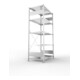 META S3 CLIP150 Grundregal 2000x1000x600 mm in verzinkt mit 5 Böden, 150 kg Traglast je Boden