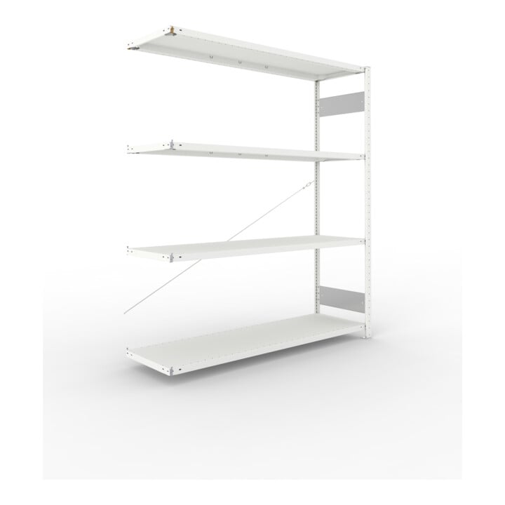 Set META-Regalbau GmbH& Co. KG S3 CLIP 200 AR 2000x1700x500 RAL 7035  mit 4...
