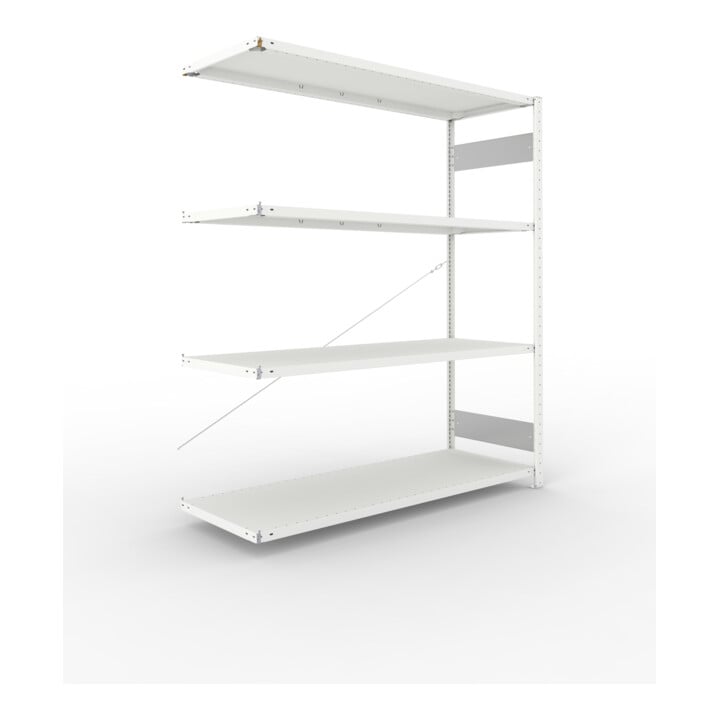 Set META-Regalbau GmbH& Co. KG S3 CLIP 200 AR 2000x1700x600 RAL 7035  mit 4...