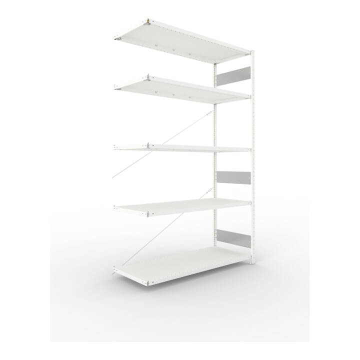 Set META-Regalbau GmbH& Co. KG S3 CLIP 200 AR 2500x1500x600 mm in RAL 7035...