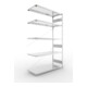 Set S3 CLIP 200 AR 2500x1500x600 mm in verzinkt mit 5 Böden + S3 CLIP 200 GR 2500x1500x600 mm in verzinkt mit 5 Böden + Zusatzboden 1500x600 vzk 4F