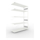 Set S3 CLIP 200 AR 2500x1700x600 mm in RAL 7035 mit 5 Böden + S3 CLIP 200 GR 2500x1700x600 mm in RAL 7035 mit 5 Böden + Zusatzboden 1700x600 7035 4F
