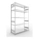 Set S3 CLIP 200 AR 2500x1700x600 mm in verzinkt mit 5 Böden + S3 CLIP 200 GR 2500x1700x600 mm in verzinkt mit 5 Böden + Zusatzboden 1700x600 vzk 4F