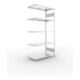 META S3 CLIP230 Anbauregal 2000x1000x500 mm in verzinkt mit 5 Böden, 230 kg Traglast je Boden