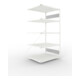 Set S3 CLIP 230 Anbauregal 2000x1000x800 mm in RAL 7035 mit 5 Böden + Fachboden MS 230 CLIP 1000x800 mm grau + S3 CLIP 230 Grundregal 2000x1000x800 mm in RAL 7035 mit 5 Böden