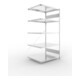 Set S3 CLIP 230 Anbauregal 2000x1000x800 mm in verzinkt mit 5 Böden + S3 CLIP 230 Grundregal 2000x1000x800 mm in verzinkt mit 5 Böden + Fachboden MS 230 CLIP 1000x800 mm verz.